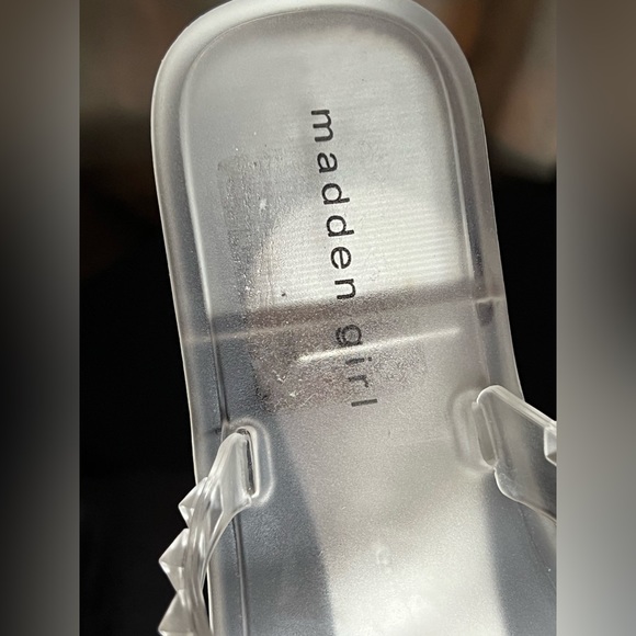 NWT Madden Girl jelly spiked slip on sandals. Women’s size 6. - Picture 5 of 7